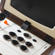 Illustration for article titled Inspired by iBattleship/i, This Head-to-Head Portable Arcade Is a Work of Art